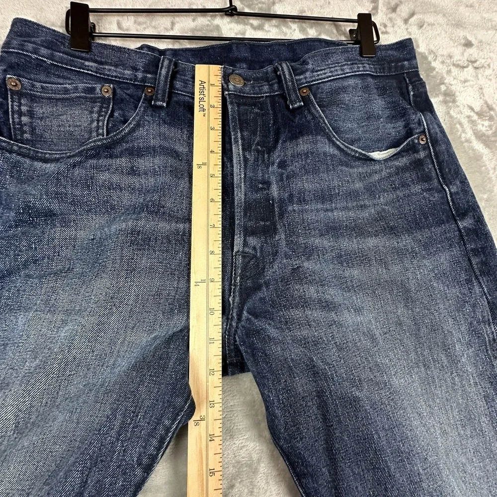 Levi's 511 Jeans Men's 32 x 34 Denim Blue Dark Wash Slim Fit Button Fly